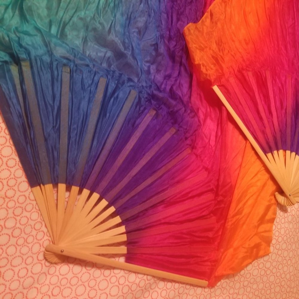 Belly Dance Fan veils for performance or play